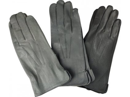 Rukavice BW kožené vychádzkové šedé Bundeswehr originál zánovný (Veľkosť 9 světle šedé)