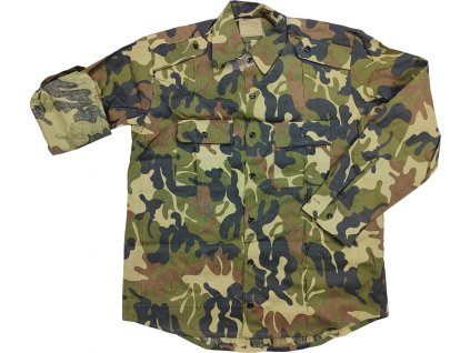 Košeľa bojová M-1990 tmavá kamufláž Leaf Camo Rumunsko originál (Veľkosť 36)