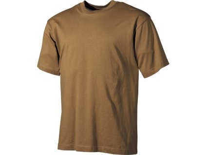 Tričko krátky rukáv hnedé Coyote 170g/m2 Single Jersey MFH® 00103R (Veľkosť S)