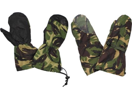 Rukavice zimné palčiaky s nepremokavými návlekmi ECW trilaminát DPM Veľká Británia originál (Veľkosť Small zánovní)