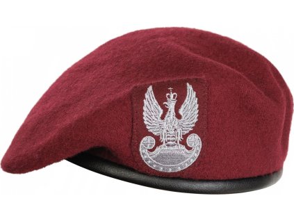 Baret špeciálnych jednotiek bordó s orlicou WP Poľsko originál (Veľkosť 54)