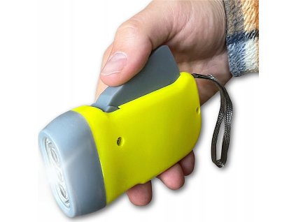 Ručné svietidlo na dynamo LED (ELT960P) (Farba Modrá)