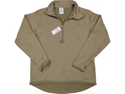 Tričko na zips US ECWCS GEN III Level 2 Coyote (Veľkosť Small-Regular použité)