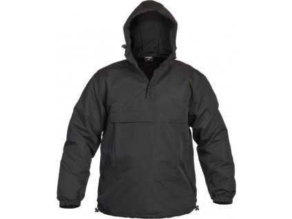 Anorak Combat letná bunda cez hlavu Mil-Tec® Black (Vyberte veľkosť M)