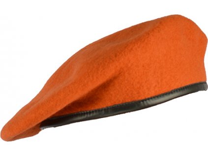 Baret AČR oranžový (vojenské záchranné útvary) (Varianta 	bez odznaku, Veľkosť 58-59 nový)