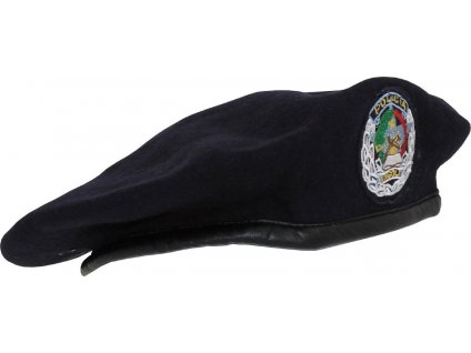 Baret tmavo modrý polícia Angola s nášivkou (Angolská republika) originál (Veľkosť 58)