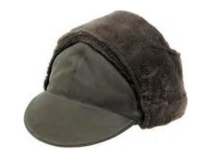 Čiapka zimná ušianka BW Bundeswehr olív originál použitá (Veľkosť 54)