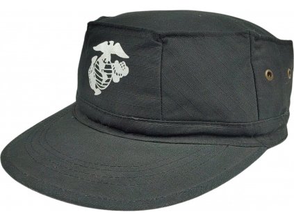 Čiapka námornej pechoty čierna Utility Cap USMC RipStop Teesar® (Veľkosť Small (černý znak))