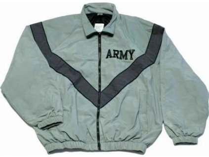 Bunda športová šusťáková vetrovka sivá US ARMY IPFU JACKET originál použitá (Veľkosť Large-Regular použitá)