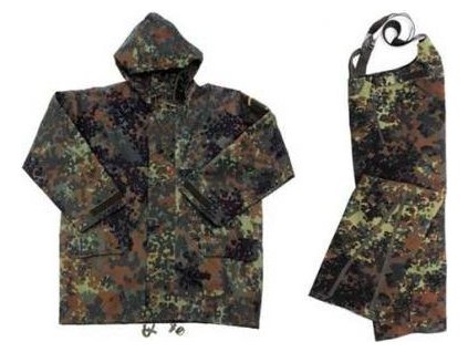 Komplet nepremokavý oblek BW Flecktarn ECWCS Bundeswehr trilaminát originál (Veľkosť I. (menší velikost))