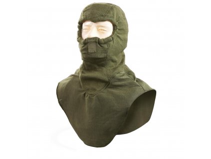 Kukla zimná zelená Combat Vehicle Crewmans Hood US Nomex Oliv originál (Varianta 	použitá)