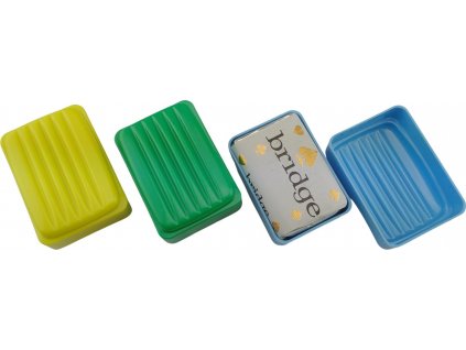 Krabička plastová mydlenka s mydlom ČSLA AČR originál RETRO (Farba žltá)