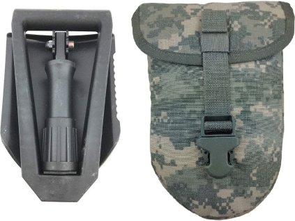 Lopatka poľná skladacia 3dielna Gerber 2000 s puzdrom Molle UCP US originál použitá (Varianta Lopatka v obalu UCP Digital)