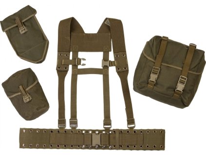 Nosný systém BW 5-dielny Bundeswehr olív (Varianta 1) s malým batohom (náprdelákem))