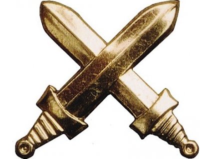 Odznak ČSLA vševojskový meča (Farba morený)