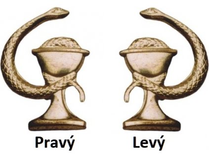 Odznak ČSLA zdravotná služba zlatistý (zlatý) (Varianta pravý)