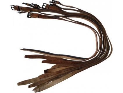 Opasok nohavicový ČSLA kožený bledohnedý 40. rokov druhoválečný originál (Varianta 	95cm)