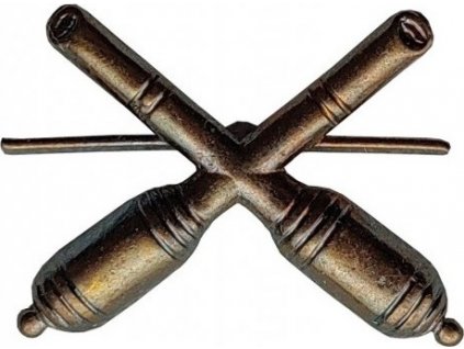 Odznak rozlišovaciu pre delostrelectvo ČSLA (Varianta morený)