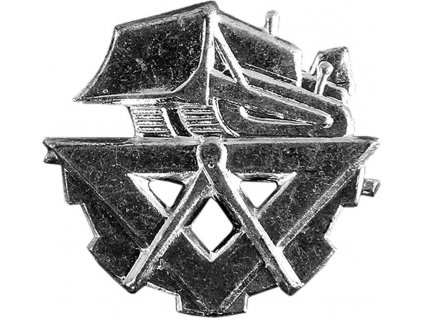 Odznak rozlišovaciu pre stavebné vojsko strieborný AČR (Varianta ľavý)