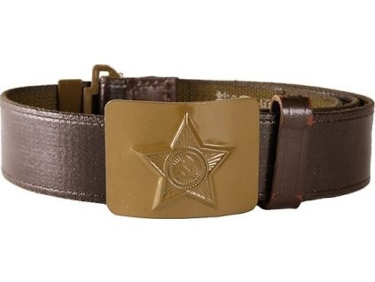 Opasok hnedý ZSSR Rusko originál (Varianta spona khaki)