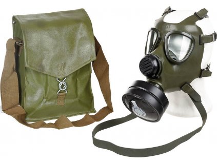 Plynová maska Rumunsko OM Model 74 s taškou originál (Veľkosť a stav II. (střední / Medium) použitá)