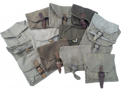 Sumka plátené puzdro na 3 granáty Sovietsky zväz ZSSR Rusko originál (Varianta zapínání typ 1)