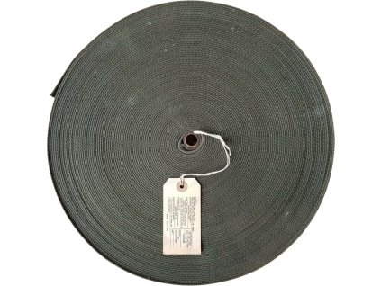 Vojenský popruh bavlnený šírka 38 mm metráž Oliv Drab US originál 60yds 54,864m (Varianta 1 meter)