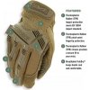Rukavice Mechanix M-Pact coyote MPT-72 (Veľkosť Small)