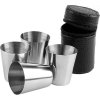 Sada hrnčekov (štamprle) 4 kusy nerez 30ml (Varianta  čierny obal )