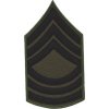 Nášivka hodnosť US - Master Sergeant hlavný seržant bojová poľná E-34