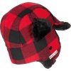 Zimná ušianka baranice Lumberjack červeno/čierna kockovaná FoX® Outdoor (Veľkosť S (54-55))