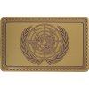 Nášivka OSN OSN UNPROFOR UN 3D PVC Brown Velcro hnedá