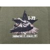 Tričko s krátkym rukávom a potlačou Sovietsky bojový tank T-72 khaki EXC® (Veľkosť S)