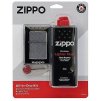 Zippo® sada All In One Kit 30035 zapaľovač Brushed Chrome™