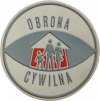 Nášivka civilnej obrany gumová OC Obrona Cywilna Poľsko originál