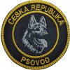 Nášivka vlčiak bezpečnostnej služby Psovod Česká republika Velcro YZ-8