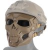 Maska celotvárová lebka hnedá Skull Messenger Mask Coyote Kombat® Tactical