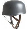 Helma výsadkár nemecká oceľová prilba Paratrooper Fallschirmjäger Luftwaffe M-38 WWII Repro (Veľkosť (2.) 57-58 cm)