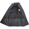 Plášť nepremokavý dvojradový čierny Holandsko (Veľkosť 43 (kabát s opaskem bez vložky))