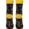 Ponožky Bennonky Bennon čierne/žlté (Veľkosť 36-38)