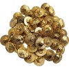 Gombík rovnokrojový zapichovací 15 mm malý (na výložky a brigadierku) AČR originál (Varianta zlatavý zapichovací (na brigadýrku))