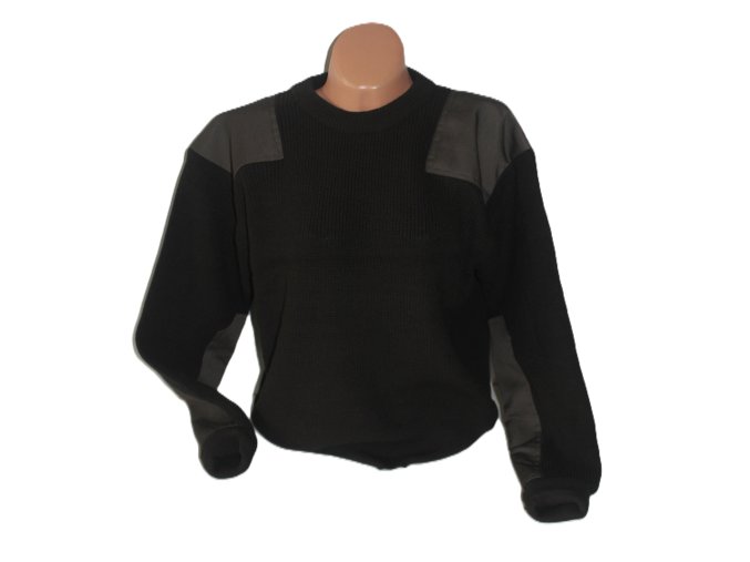 SVETR pletený ke krku - tmavě zelený