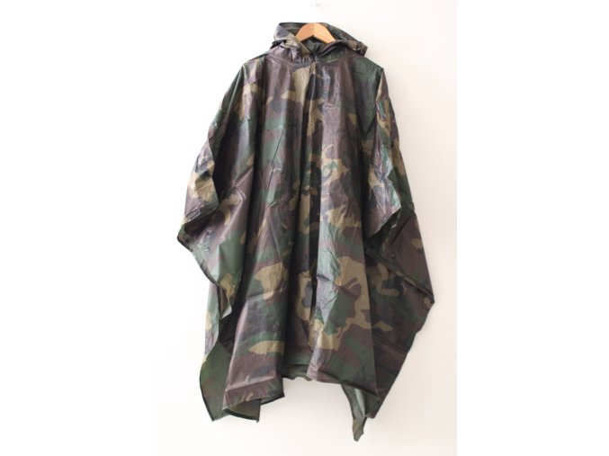 Pláštěnka pončo - woodland