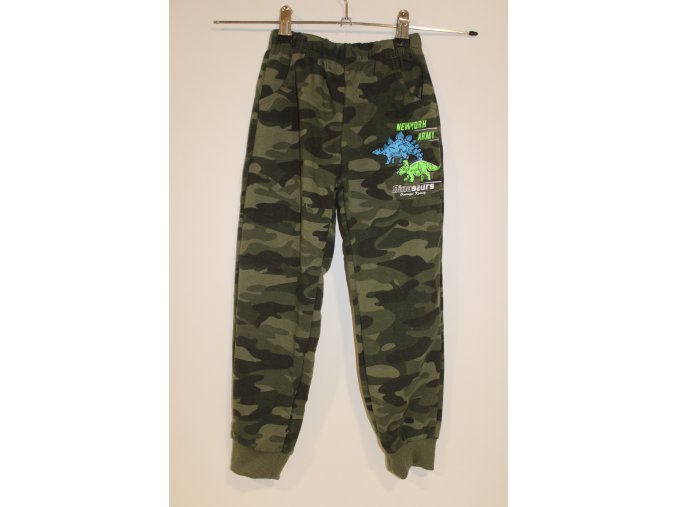 Dětské tepláky s potiskem - dino woodland