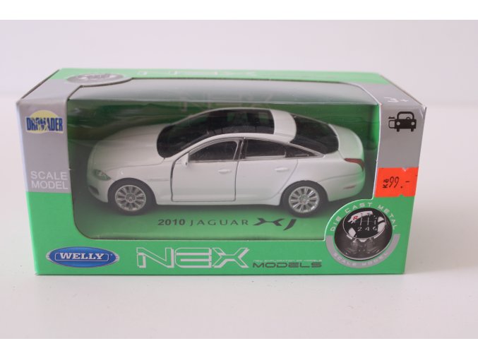 Autíčko kovové Jaguar XJ 2010 - bílé