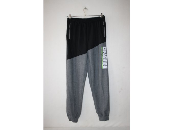 Tepláky pánské LINTEBOB FASHION - šedočerné