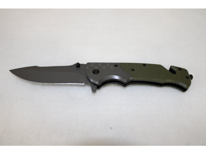 Kapesní zavírací multitool nůž s klipem - zelený