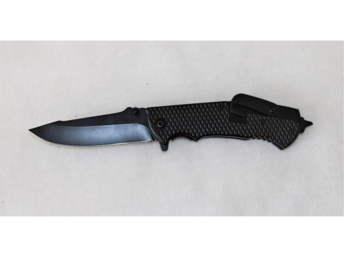 Kapesní zavírací multitool nůž s klipem - black