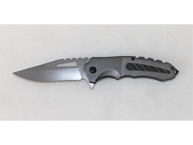 Kapesní zavírací multitool nůž s klipem - silver