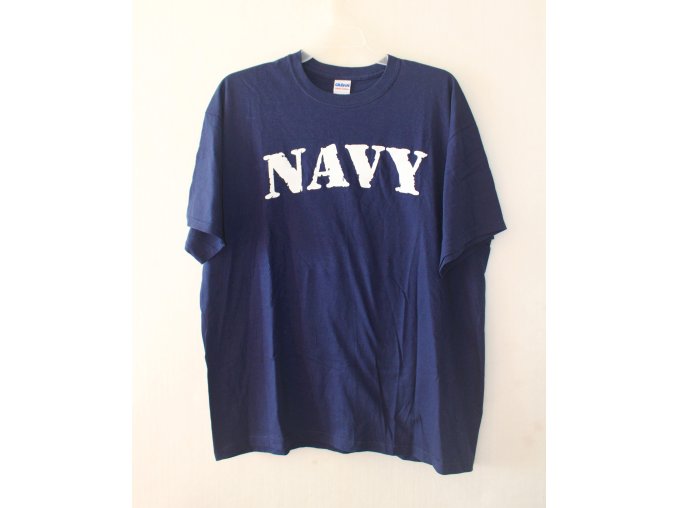 TRIKO, TRIČKO S POTISKEM - NAVY modré